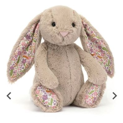 Jelly Cat Blossom Bea Beige Bunny Medium Kattun Kaninchen Gefulltes Tier