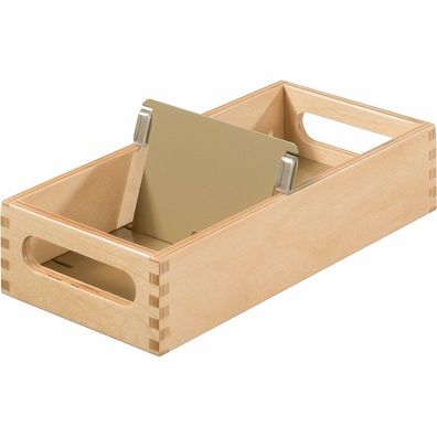 HAN Karteikasten DIN A7 für 900 Karteikarten braun ohne Deckel