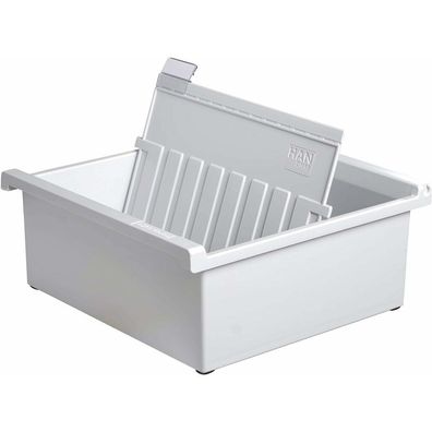 HAN Karteikasten DIN A5 für 800 Karteikarten grau ohne Deckel