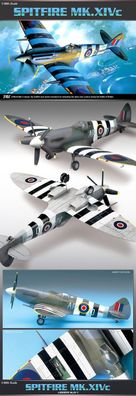 Academy 12274 Spitfire Mk. XIV-C in 1:48 Academy 492274 Bausatz