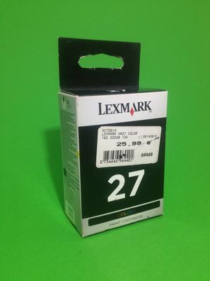 Original Lexmark No.27 OVP, intenpatrone, Druckerpatrone, nk cartridge