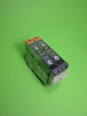 2x Original Canon CLI-8 black Neu, ruckerpatrone, anon ink cartridge