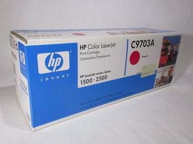 Original HP C9703 magenta OVP, Neue HP Tonerkartusche