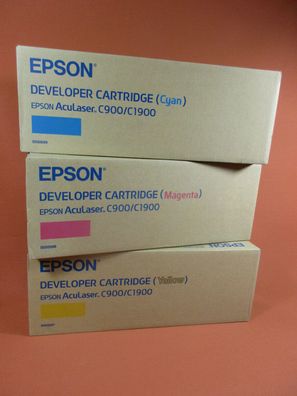 Original Epson C900/C1900 cyan, agenta, ellow OVP , eue Samsung Tonerkartusche