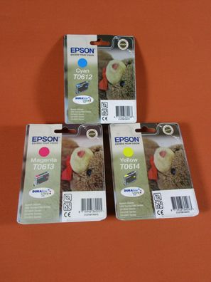 Original Epson T0612-T0614 OVP, ruckerpatrone, pson ink cartridge