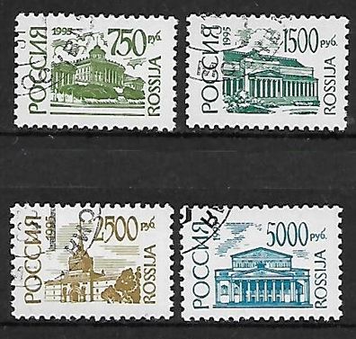 Russland gestempelt Michel Nummer 418-421