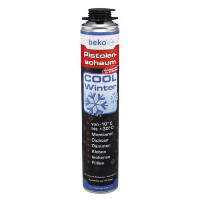 beko Pistolenschaum COOL Winter 750ml Polyurethanschaum Montageschaum -10 Grad