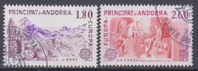 Andorra 1983 französische Post gestempelt Michel-Nr. 334-335 Große Werke