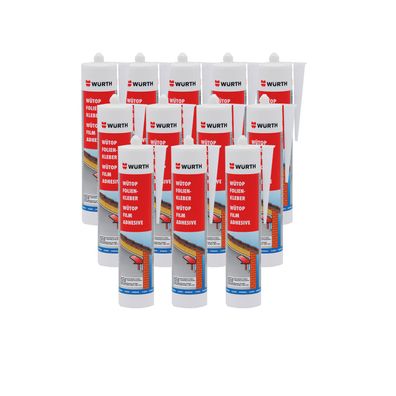 12x WUERTH WUETOP Folienkleber 0.31 LTR Systemkleber Abdichten Abkleben Standfest