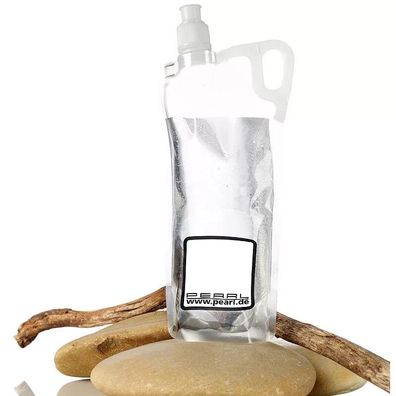 NEU Faltbare Trinkflasche Faltflasche 2L beschreibbar für Sport Freizeit Schule