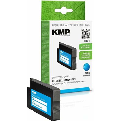 KMP H101 cyan Tintenpatrone ersetzt HP 951XL (CN046AE)