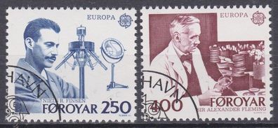 Färöer 1983 gestempelt MiNr. 84-85 Europa: Große Werke des menschlichen Geistes