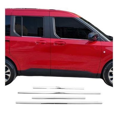 Fensterleisten Zierleisten für Ford Tourneo Courier 2023-2025 Edelstahl 4tlg