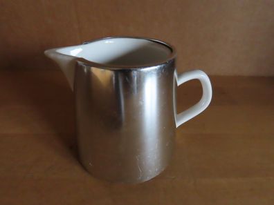 Milchkännchen Milchgießer mit Metallmantel (abnehmbar) Kanne beige Melitta 8-15