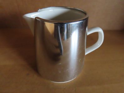 Milchkännchen Milchgießer mit Metallmantel (abnehmbar) Kanne beige Melitta 7,5 cm H