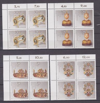BRD 1988 postfrisch vierer Block Ecke oben links MiNr.1383-1386