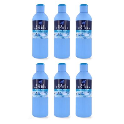 Paglieri Felce Azzurra Badeschaum muschio bianco - weißer Moschus 6x 650 ml