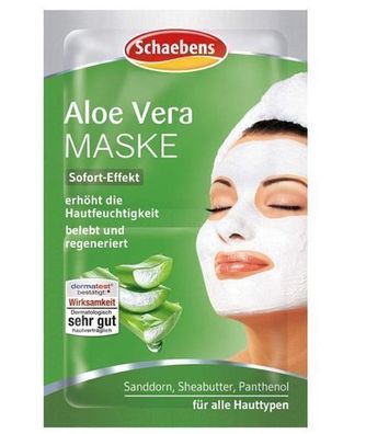 Schaebens Aloe Vera Gesichtsmaske - 10ml Feuchtigkeitspflege