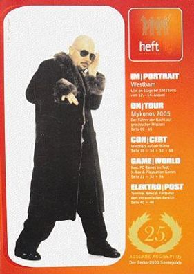 heftig Magazin - Szenemagazin Heft August / September 2005 - Westbam