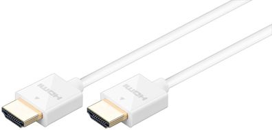 goobay Super slim High Speed HDMI+ mit Ethernet HDMI+ A-Stecker auf HDMI+ A-Stecker w