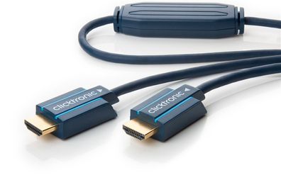 clicktronic Aktives High-Speed-HDMI-Kabel mit Ethernet UHD 4K 60 Hz 20 m (1er Faltsch