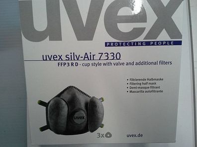 UVEX Silver Air 7330 Atemschutzmaske, FFP3 Rd