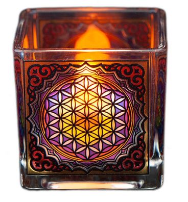 Teelichtglas, verschiedene Sorten, Länge 6 cm, in Geschenkbox