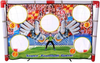Best For Kids Fußballtor Trainer mit Torwand - Faltbares Kicker Fußballtor für Garten