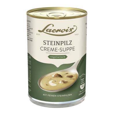 Lacroix Steinpilz Creme Suppe aromatisch lecker cremig 400ml