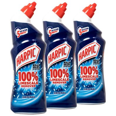 3x HARPIC MAX Original Kalkentferner WC-Reiniger 750ml