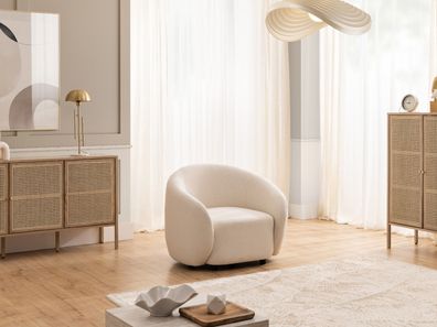 Roundi - Bouclé Sessel Luxus & Moderne Kollektion Gepolsterter Loungesessel
