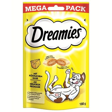 Dreamies Cat Snack mit Käse Mega Pack 4 x 180g