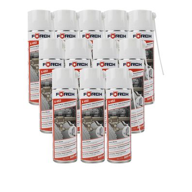 12x FOERCH S452 Blattfederspray Zahnradschmierstoff 0.5L Seilfett Drahtseil
