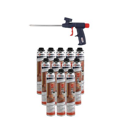 SET FOERCH PU-SCHAUMPISTOLE ECO + 12x 1K-PU Pistolenschaum S 0.75 LTR