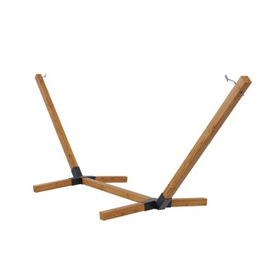 QLS Hängemattengestell aus Holz XXL 350 cm wetterfest bis zu 350 kg Outdoor 11286