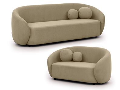Roundi - Bouclé Polstergarnitur 3 + 2 Luxus & Moderne Kollektion