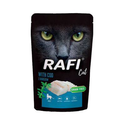 Rafi Cat Adult mit Kabeljau 100 g - Nassfutter für Katzen