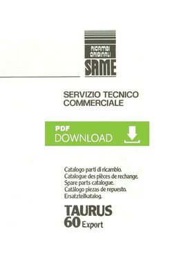 Ersatzteilliste Same für den Taurus 60 Export