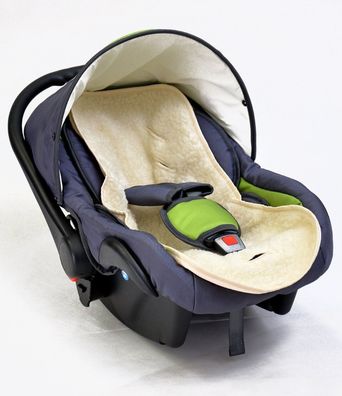 Best For Kids Lammwolleinlage 35x80 cm für Babyschale, Kinderwagen & Kindersitz weich