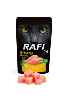 Rafi Cat Adult mit Huhn 100 g - Nassfutter für Katzen