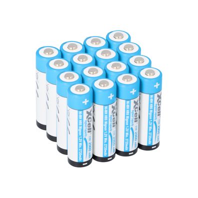 16x XCell Mignon AA Akku Ni-MH 1,2V 2900mAh
