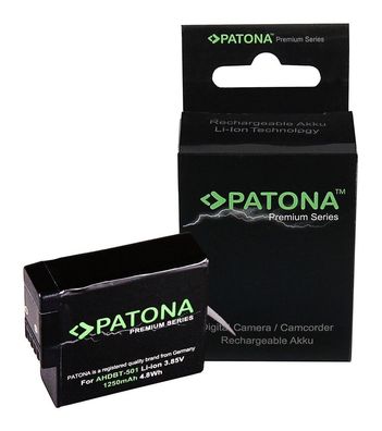PATONA Premium Kamera-/Camcorder-Akku für GoPro Hero 5 Black AHDBT-501 AABAT-001
