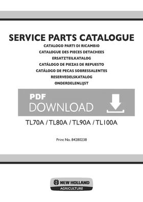 New Holland Serie TLA TL70A, TL80A, TL90A, TL100A Ersatzteilliste