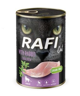 Rafi Cat Adult Sterilised mit Kaninchen 400 g - Nassfutter für kastrierte Katzen
