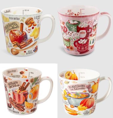 1 Kaffeebecher Sweet Winter, Bratapfel, Glühwein, Kaffeetasse Tassen Teetassen Becher