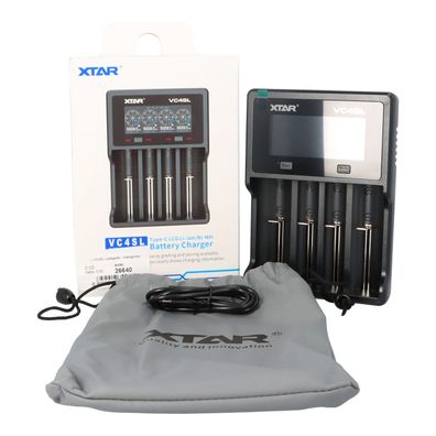 XTAR VC4SL Ladegerät – Intelligentes Schnellladegerät für Li-Ion & NiMH