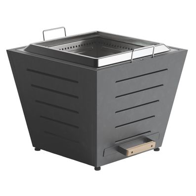 Grill-Welten Rauchfreie Feuerschale aus Edelstahl – Ash