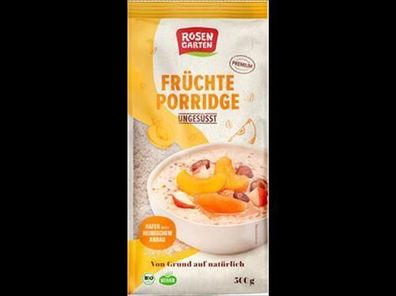 Rosengarten 6x Früchte-Porridge ungesüßt 500g