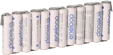 eneloop Akkupack 14,4V / 800mAh F1x12 Reihe mit Lötfahne Zelle AAA