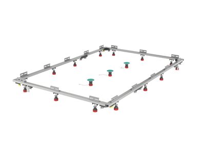 MEPA Montagerahmen SF Rechteck superfl. Duschwannen 120/180
